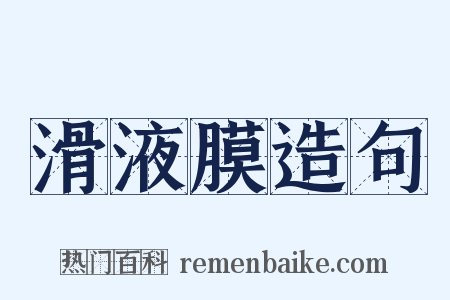 滑液膜造句是什么意思的图片